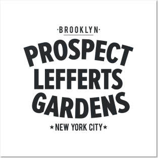 Prospect Lefferts Gardens Minimalist Design - Brooklyn, New York Posters and Art